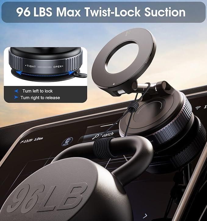 Vacuum Suction Magnetic Mobile Holder