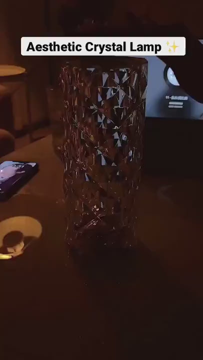 Rose Crystal Diamond Table Lamp